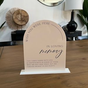 Acrylic Wedding Signs